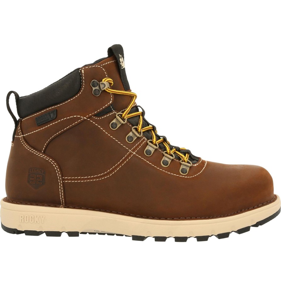 Men'S Rocky | Rocky Men'S Legacy 32 Composite Toe Wp Work Boot Rkk0331 Brown