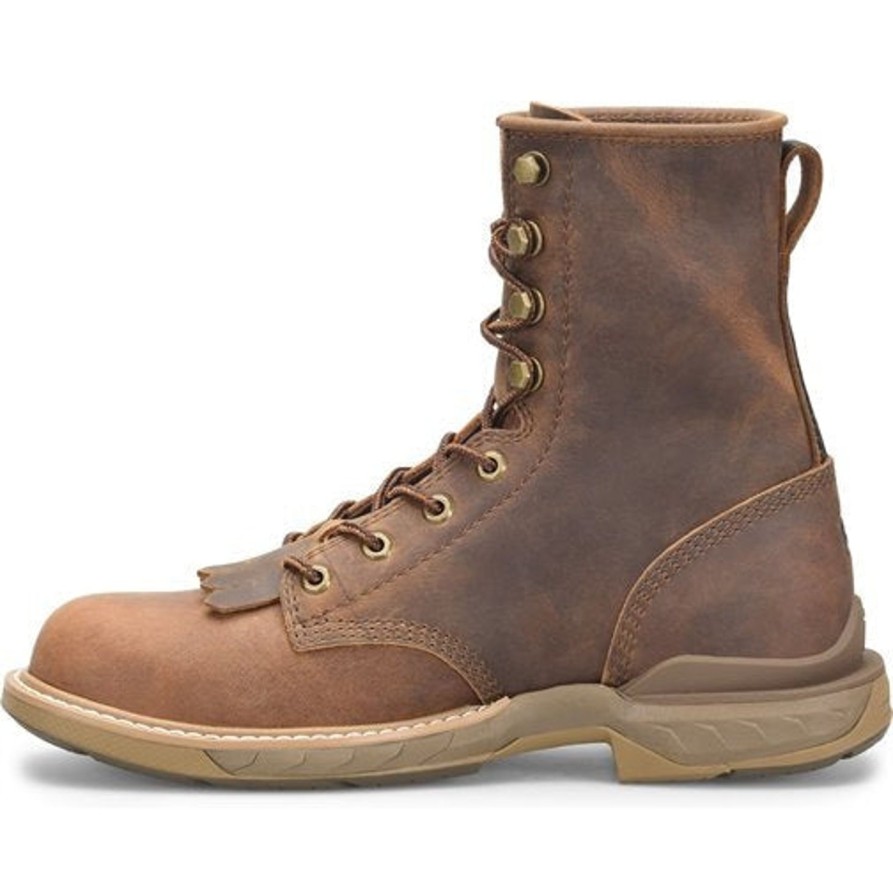 Men'S Double H | Double H Men'S Raid 8" Composite Toe Lacer Work Boot Dh5393 Brown