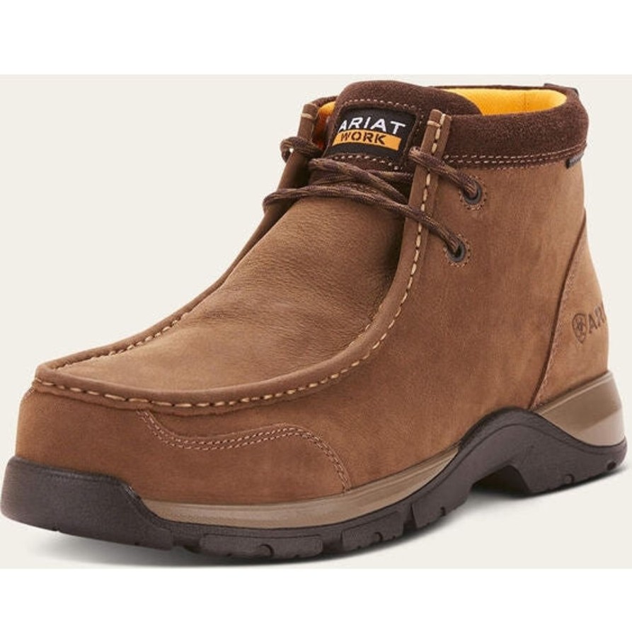 Men'S Ariat | Ariat Men'S Edge Lte Moc Composite Toe Work Boot - Dark 10024954 Brown