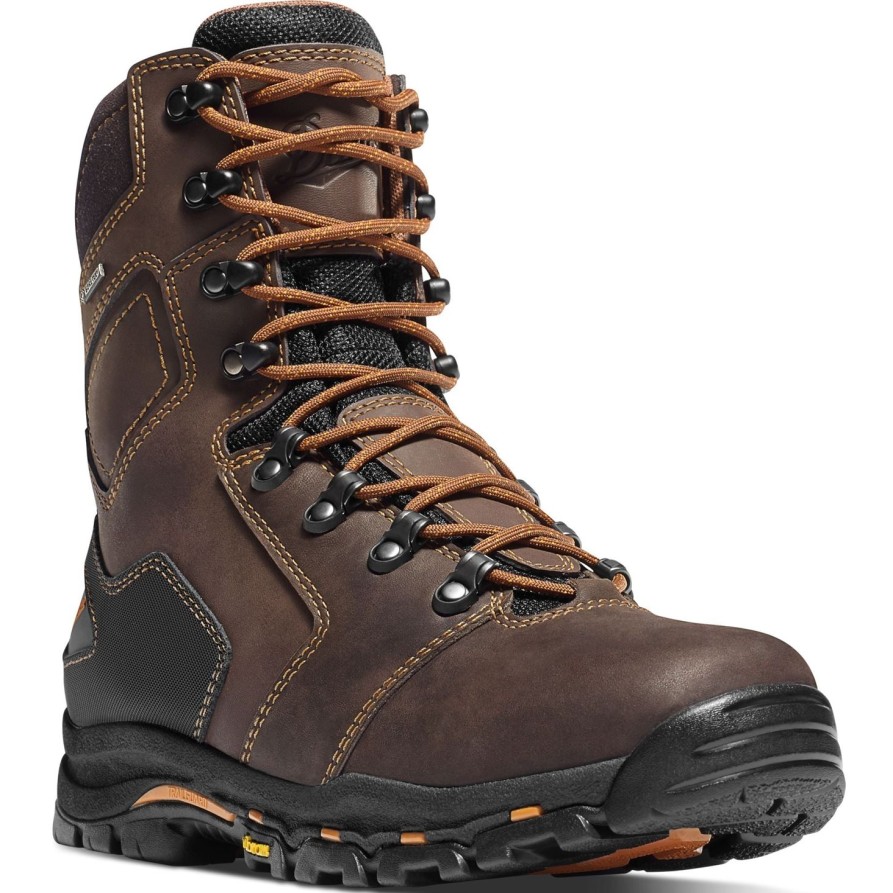 Men'S Danner | Danner Men'S Vicious 8" Soft Toe Wp Work Boot 13866 Brown