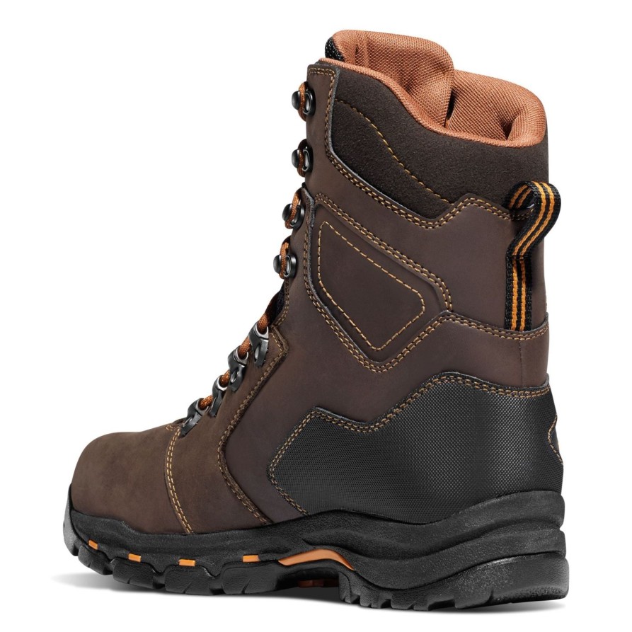 Men'S Danner | Danner Men'S Vicious 8" Soft Toe Wp Work Boot 13866 Brown