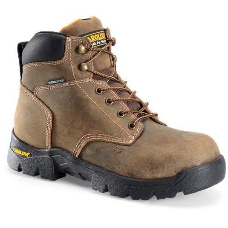 Men'S Carolina | Carolina Men'S Circuit 6" Comp Toe Wp Hiker Work Boot Ca3536 Brown