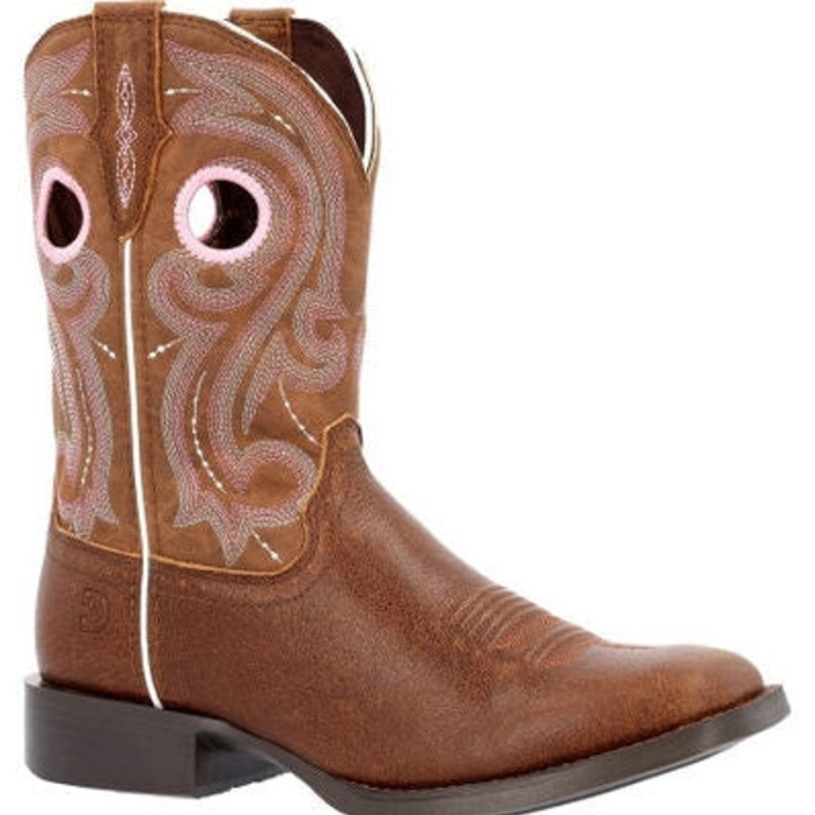 Women'S Durango | Durango Women'S Westward 10" Square Toe Western Work Boot Drd0445 Brown