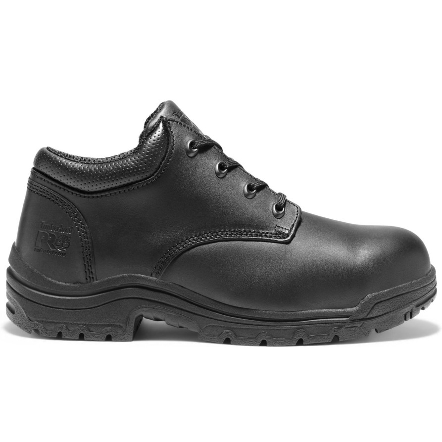 Men'S Timberland Pro | Timberland Pro Men'S Titan Oxford Alloy Toe Work Shoe Tb040044001 Black