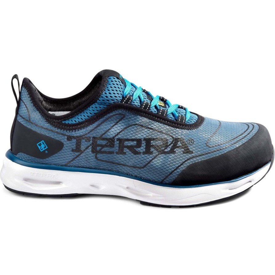 Men'S Terra | Terra Men'S Lites Low Nano Ct Athletic Safety Work Shoe 4Ns2Bb Blue