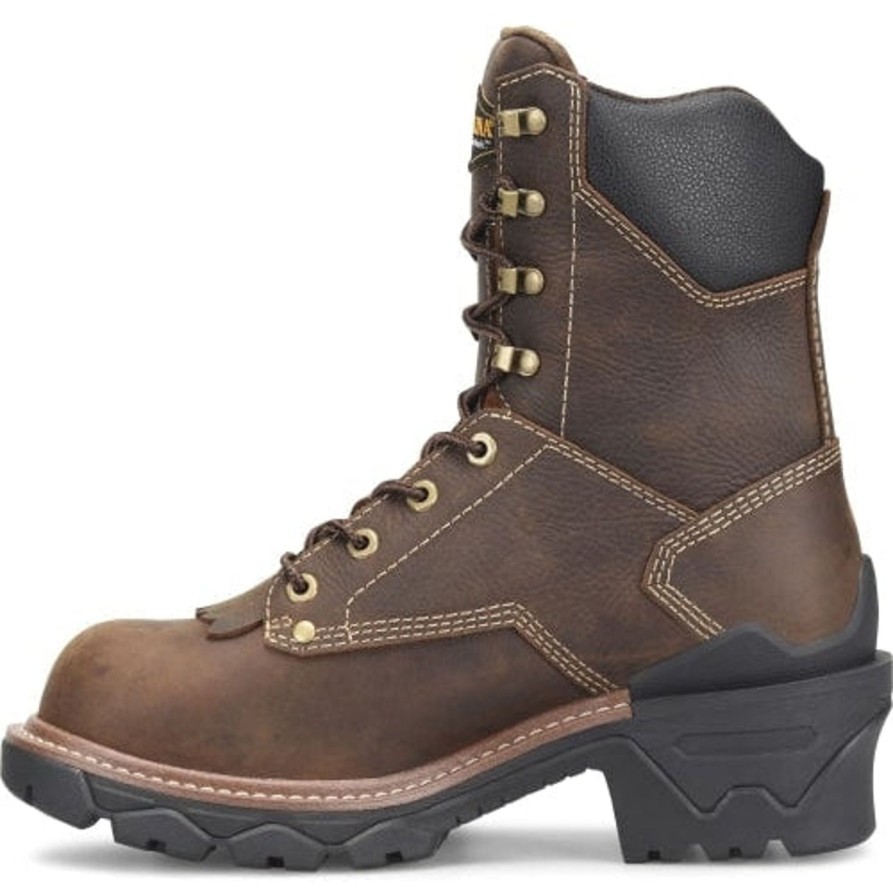 Men'S Carolina | Carolina Men'S Cardinal 8" Comp Toe Wp Slip Resist Work Boot Ca7837 Brown