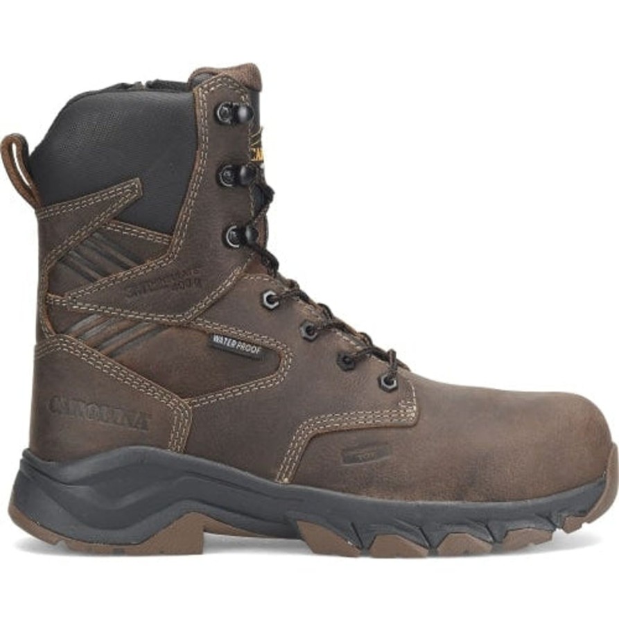 Men'S Carolina | Carolina Men'S Subframe 8" Comp Toe Wp Insulated Work Boot Ca5555 Brown