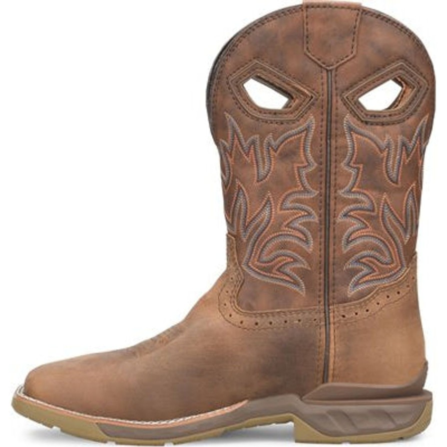 Men'S Double H | Double H Men'S Portal 11" Wide St Roper Work Boot Dh5382 Brown