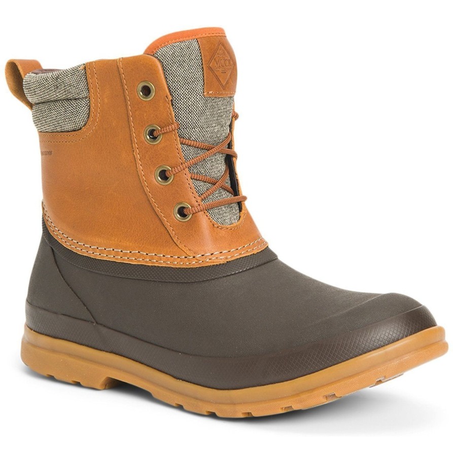 Men'S Muck | Muck Men'S Originals Duck Lace Waterproof Duty Boot Odl-902 Tan