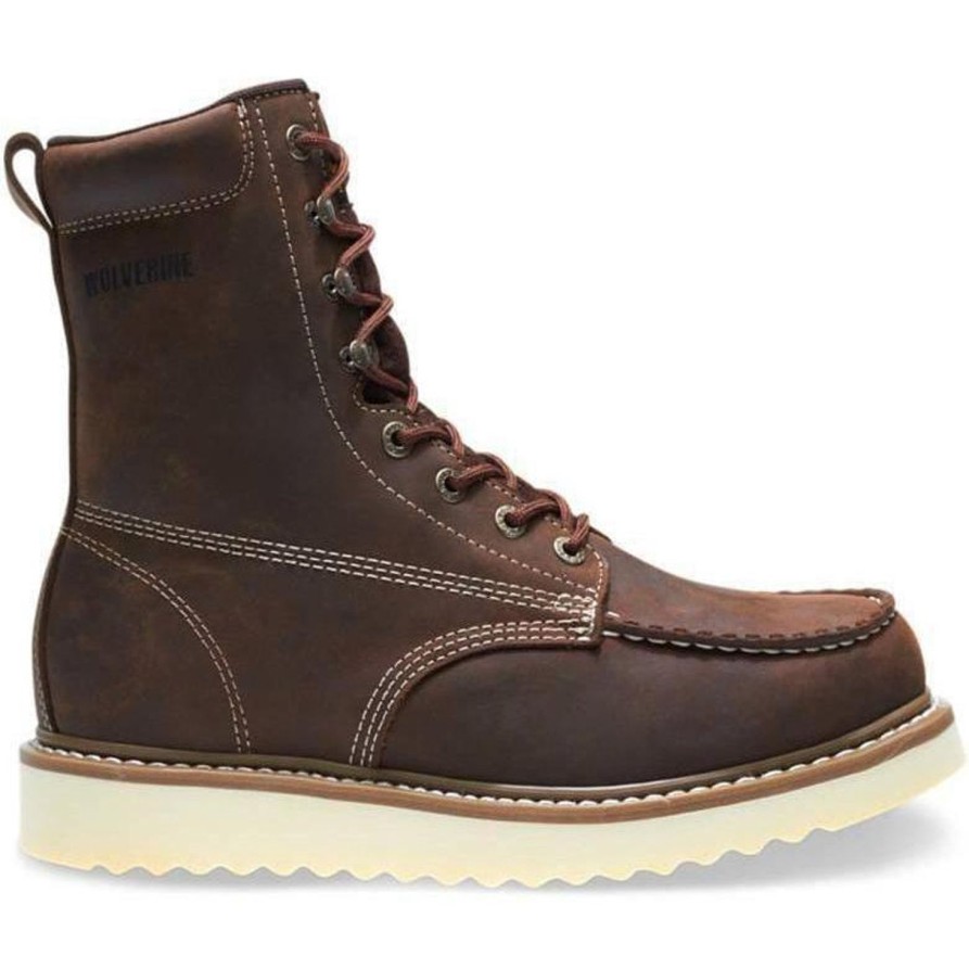 Men'S Wolverine | Wolverine Men'S Loader 8" Wedge Work Boot W10741 Brown