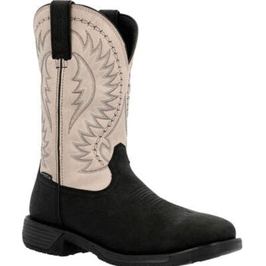 Men'S Rocky | Rocky Men'S Rugged Trail 11" Wp St Western Boot White- Rkw0384 Black