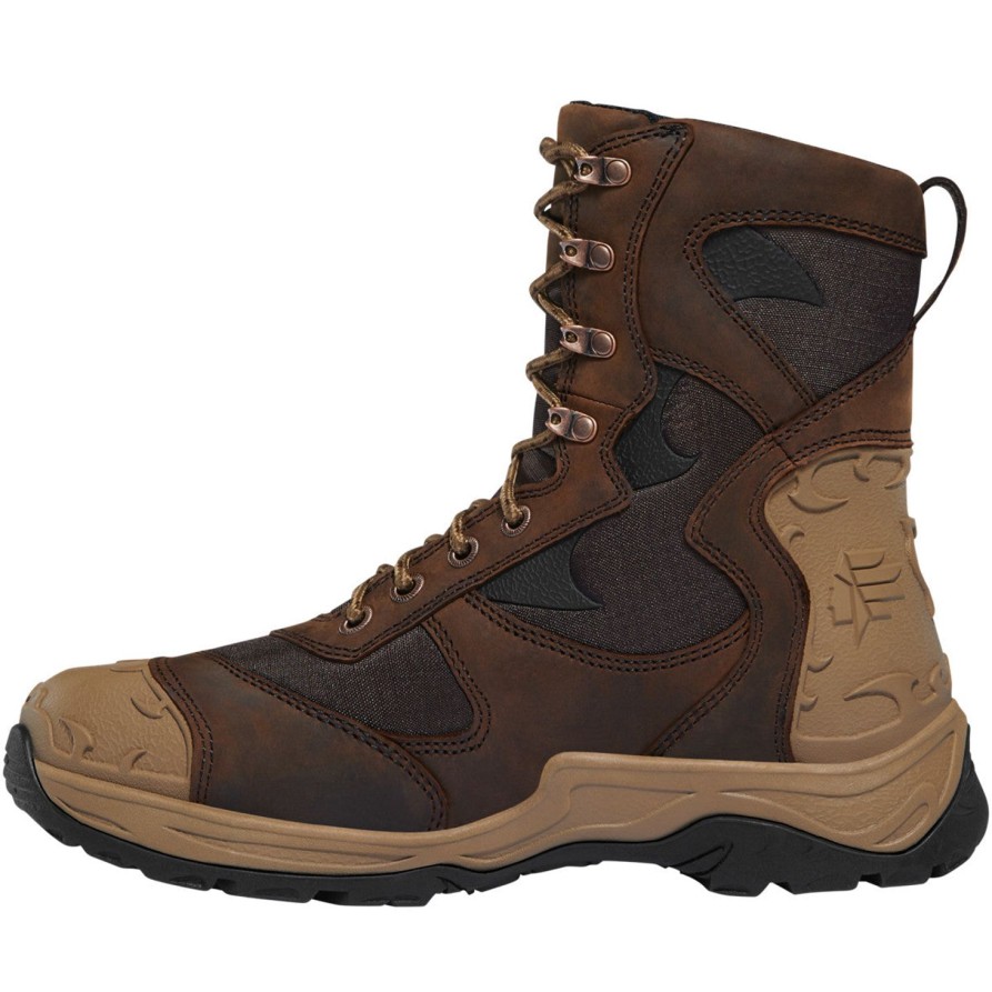 Men'S LaCrosse | Lacrosse Men'S Atlas 8" Soft Toe Waterproof Hunt Boot 572110 Brown