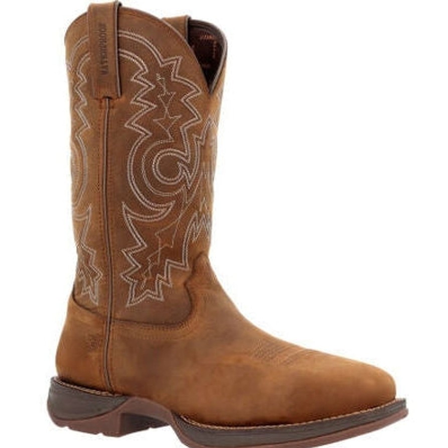 Men'S Durango | Durango Men'S Rebel Work 11" Wp Steel Toe Western Boot Ddb0389 Brown