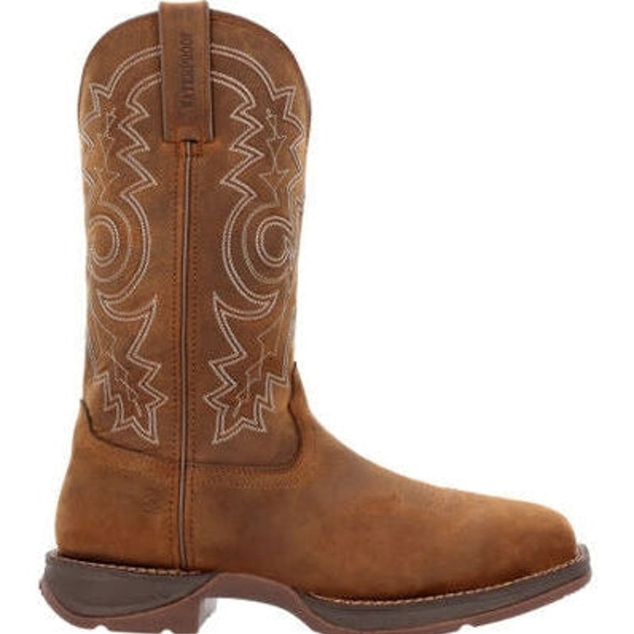 Men'S Durango | Durango Men'S Rebel Work 11" Wp Steel Toe Western Boot Ddb0389 Brown