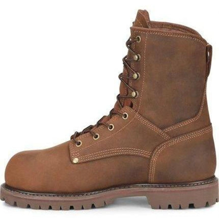 Men'S Carolina | Carolina Men'S 28 Series 8" Comp Toe Wp Ins Work Boot Ca9528 Brown