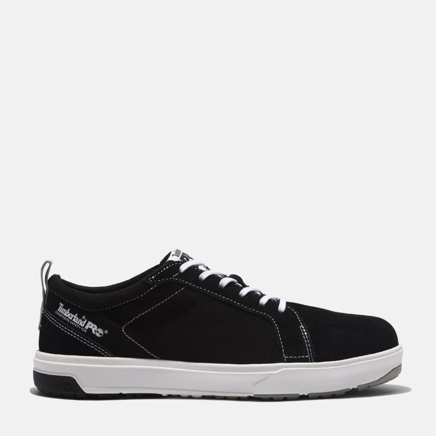 Men'S Timberland Pro | Timberland Pro Greenstride Ct Oxford Work Shoe - Black - Tb0A5Nst001 Black/White