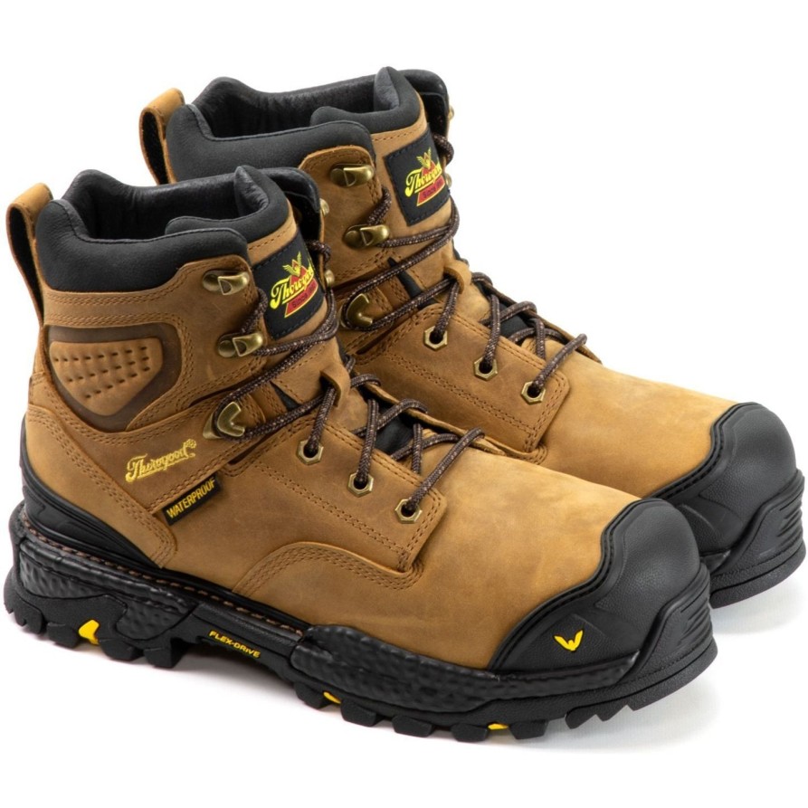 Men'S Thorogood | Thorogood Men'S Infinity Fd Series 6" Comp Toe Wp Work Boot - 804-3416 Brown