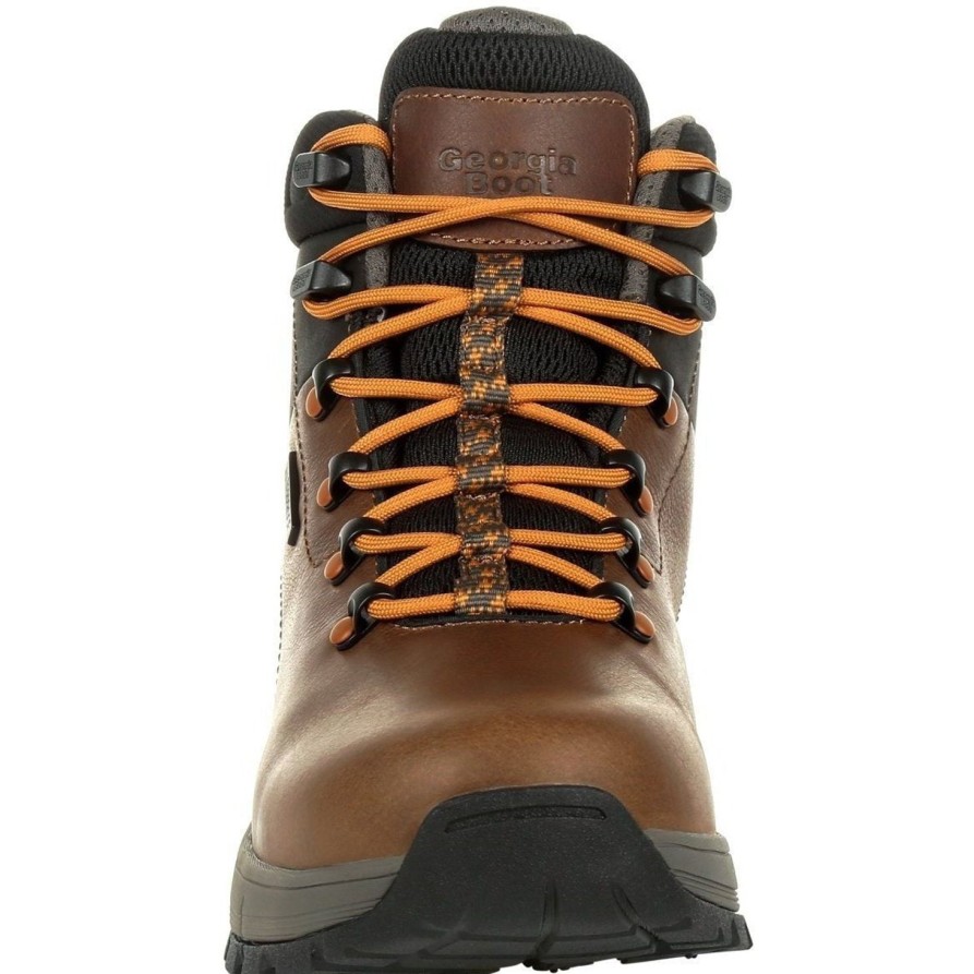 Men'S Georgia | Georgia Men'S Eagle Trail 6" Soft Toe Wp Hiker Work Boot Gb00402 Brown