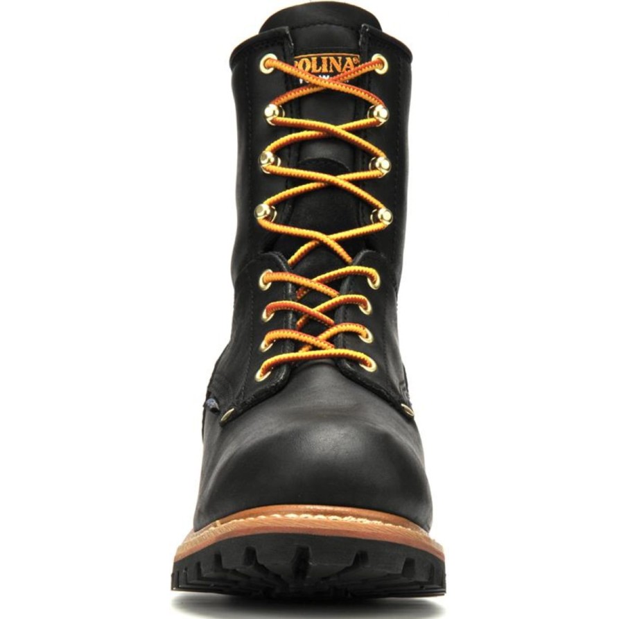 Men'S Carolina | Carolina Men'S Elm 8" Waterproof Logger Work Boot Ca8823 Black