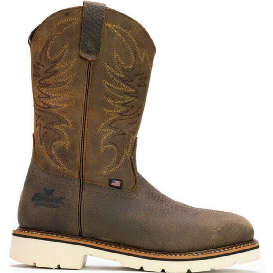 Men'S Thorogood | Thorogood Men'S American Heritage 11" Western Work Boot -Crazyhorse- 804-4331 Brown