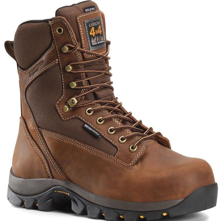 Men'S Carolina | Carolina Men'S Forrest 8" Soft Toe Wp Insulated Work Boot Ca4015 Brown