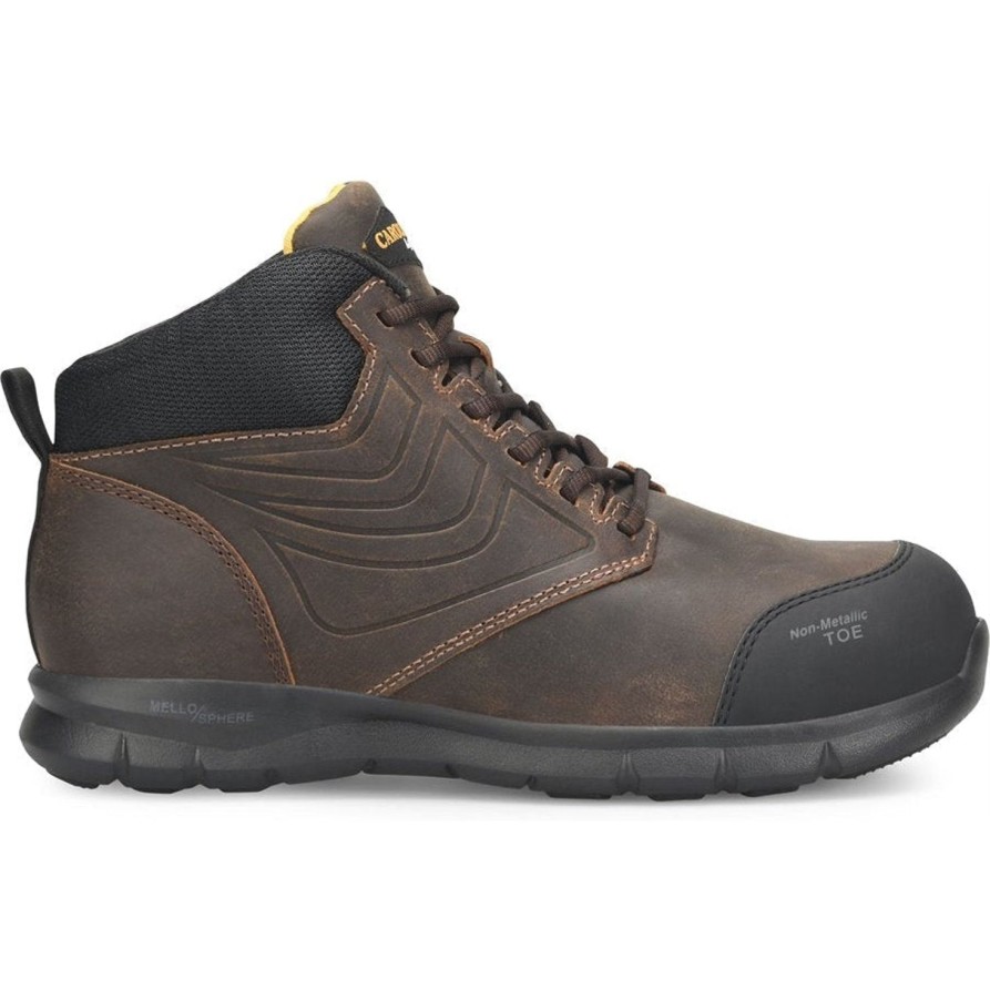 Men'S Carolina | Carolina Men'S Lytning 1.9 Mid Cut Comp Toe Work Shoe - Brown - Ca1908 Dark Brown