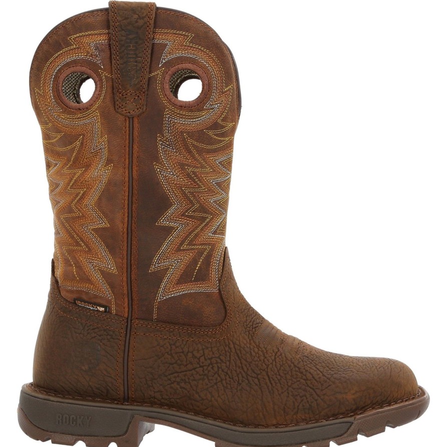 Men'S Rocky | Rocky Men'S Legacy 32 11" Square Toe Wp Western Boot Rkw0355 Brown