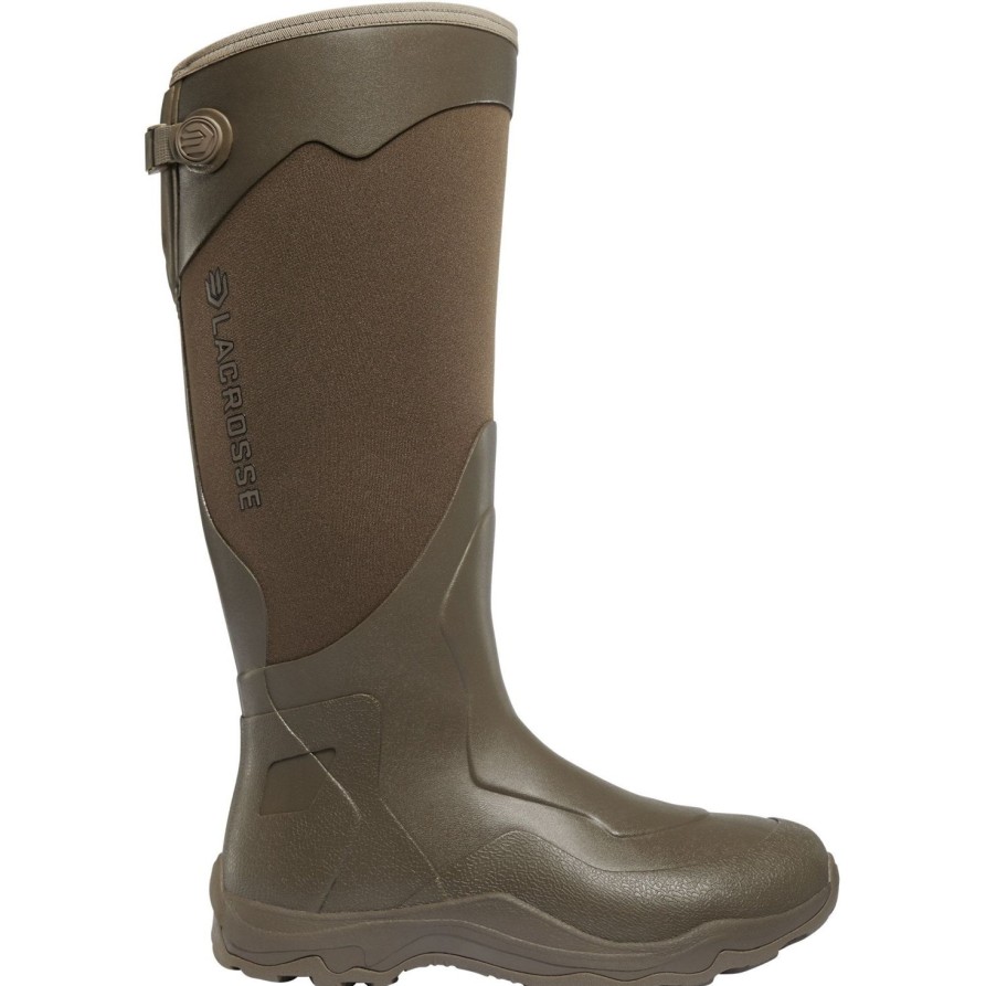 Men'S LaCrosse | Lacrosse Men'S Alpha Agility 17" Soft Toe Wp Rubber Hunt Boot - 302446 Brown