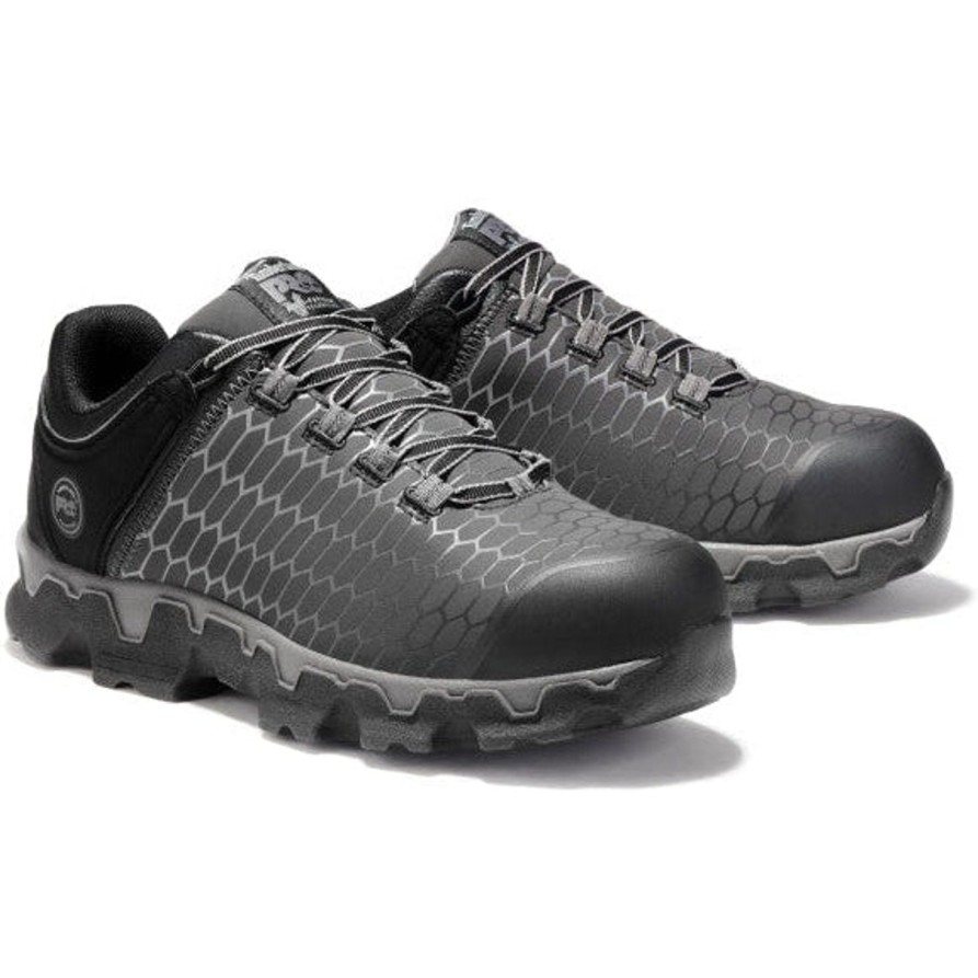 Men'S Timberland Pro | Timberland Pro Men'S Powertrain Sport At Sneaker Work Shoe Tb0A1I4S001 Black