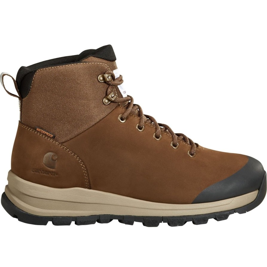 Men'S Carhartt | Carhartt Men'S 5" Wp Alloy Toe Hiker Work Boot - Dark Fh5520-M Brown