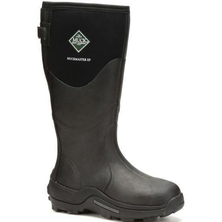 Men'S Muck | Muck Men'S Muckmaster Wide Calf 17" Wp Rubber Work Boot Mmxf-000 Black