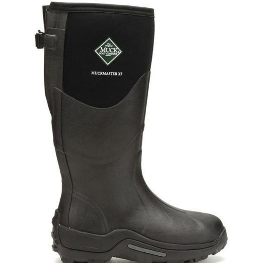 Men'S Muck | Muck Men'S Muckmaster Wide Calf 17" Wp Rubber Work Boot Mmxf-000 Black