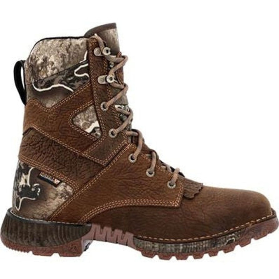 Men'S Rocky | Rocky Men'S Hi Wire 8" Wp Slip Resist Western Hunt Boot -Earth- Rkw0428 Brown