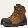 Men'S Ariat | Ariat Men'S Outlaw 6" Carbon Toe Wp Work Boot 10033996 Brown