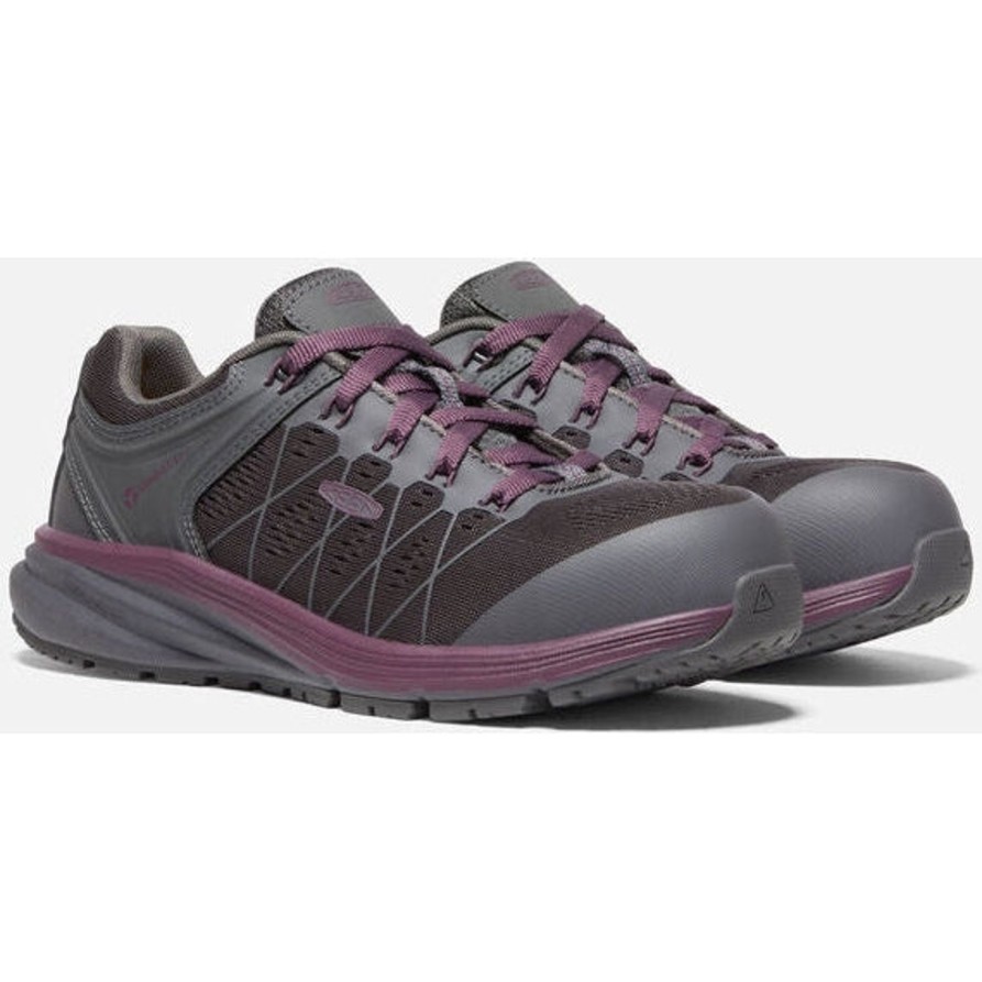 Women'S Keen | Keen Utility Women'S Vista Energy Fiber Toe Work Shoe -Prune 1026985 Purple