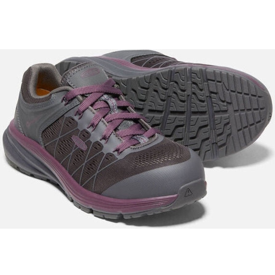 Women'S Keen | Keen Utility Women'S Vista Energy Fiber Toe Work Shoe -Prune 1026985 Purple