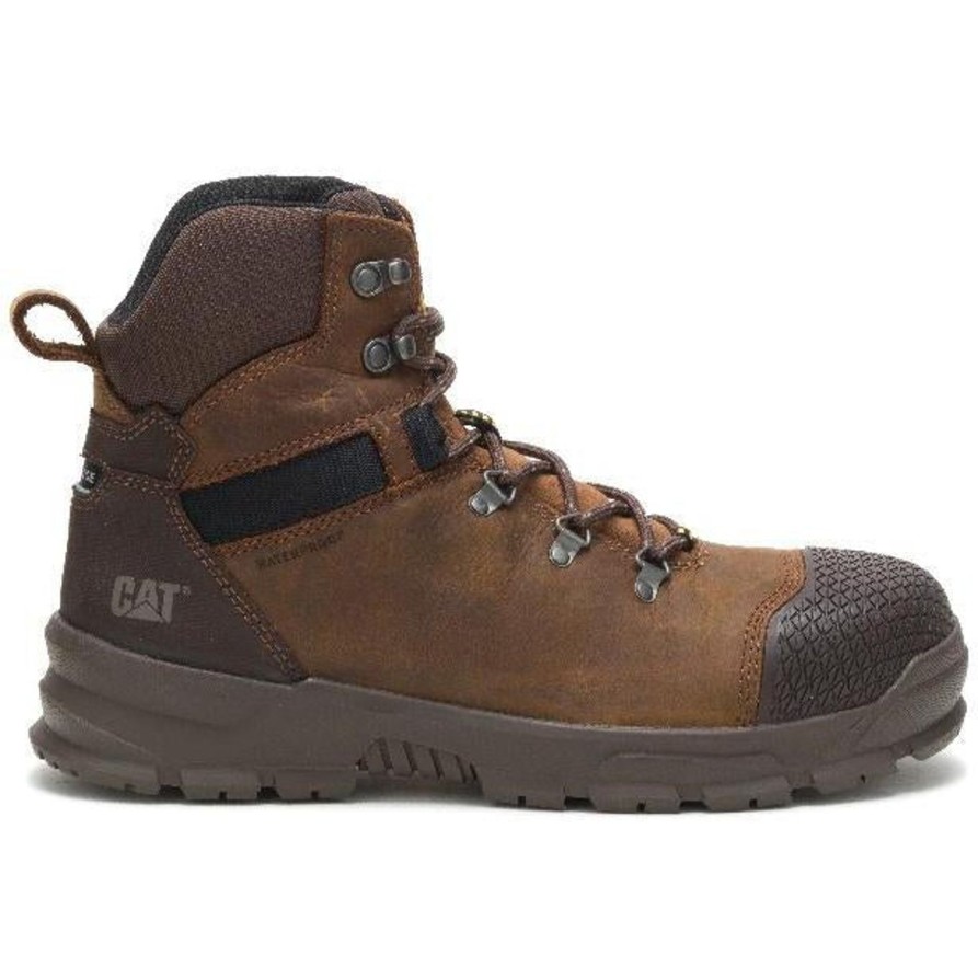 Men'S CAT | Cat Men'S Accomplice X Steel Toe Wp Work Boot P91331 Brown