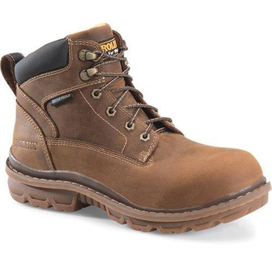 Men'S Carolina | Carolina Men'S Dormite 6" Comp Toe Wp Work Boot Ca3058 Brown