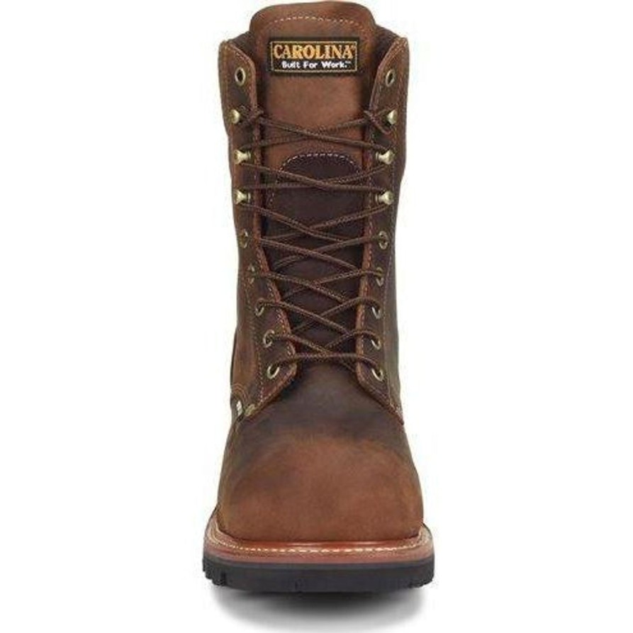 Men'S Carolina | Carolina Men'S Hemlock Composite Toe Logger Work Boot Ca9854 Brown