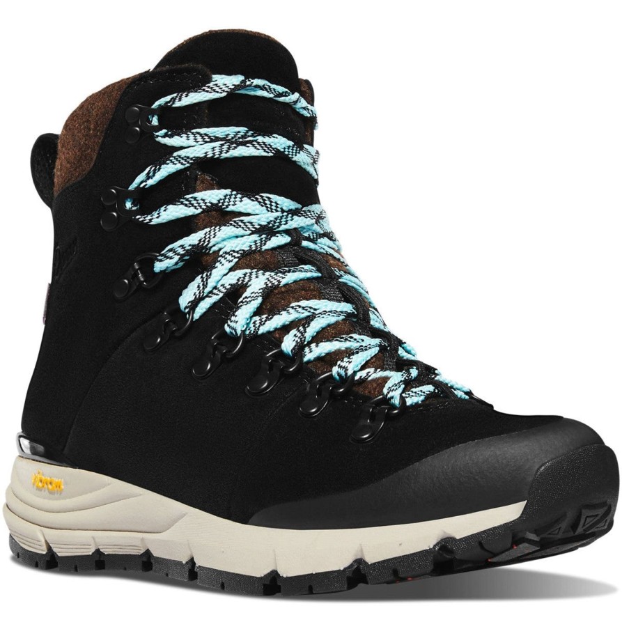 Men'S Danner | Danner Women'S Arctic 600 7" Wp Hiking Boot - Black/Spark Blue - 67340 Black Spark Blue