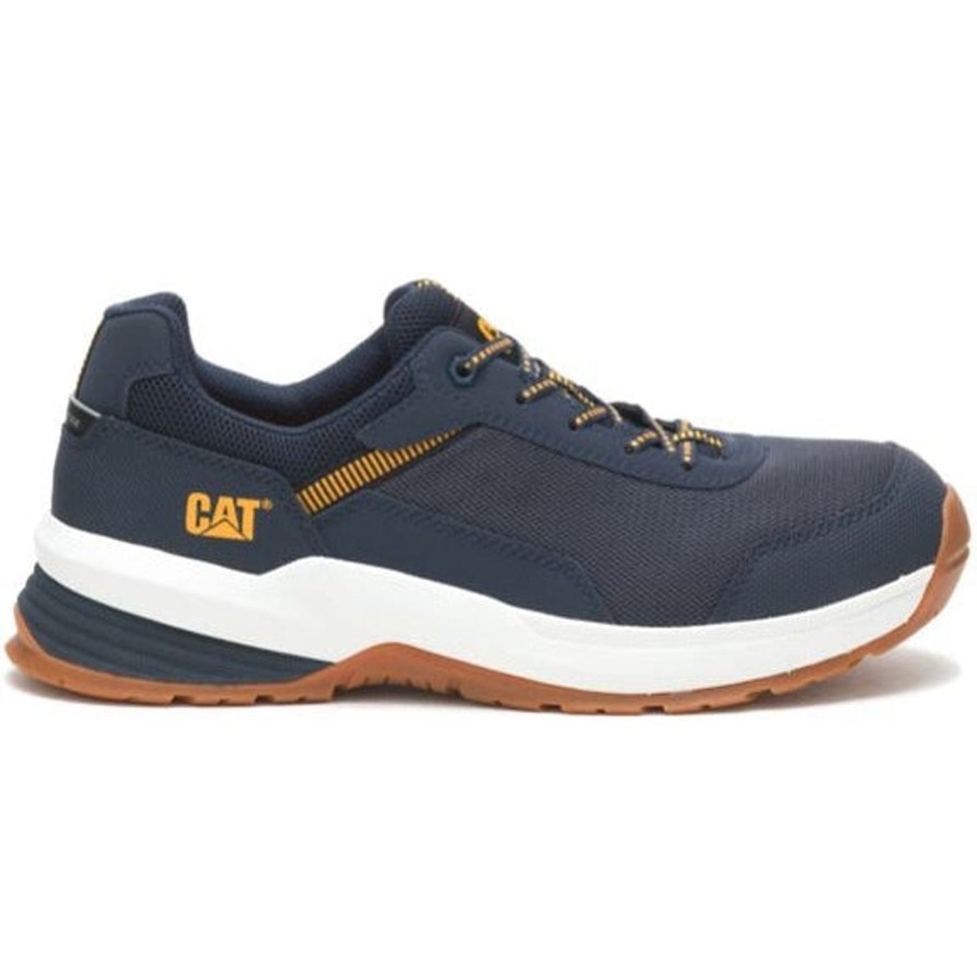 Men'S CAT | Cat Men'S Streamline 2.0Mesh Comp Toe Work Shoe P91380 Midnight