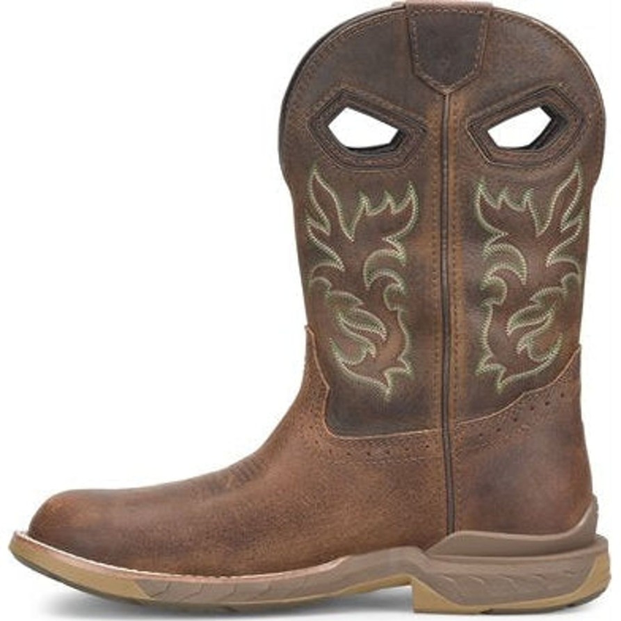 Men'S Double H | Double H Men'S Phantom Rider 11" Wp Comp Toe Work Boot Dh5383 Brown