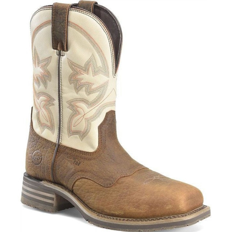 Men'S Double H | Double H Men'S Hingham 10" Comp Toe Western Work Boot Dh4150 Brown