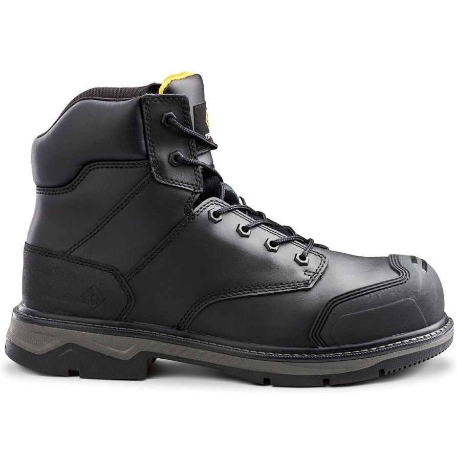 Men'S Terra | Terra Men'S Patton 6" At Waterproof Safety Work Boot 4Ns6Bk Black