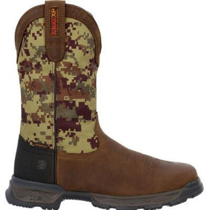 Men'S Durango | Durango Men'S Ranger Xp 11" St Waterproof Work Boot Ddb0457 Brown