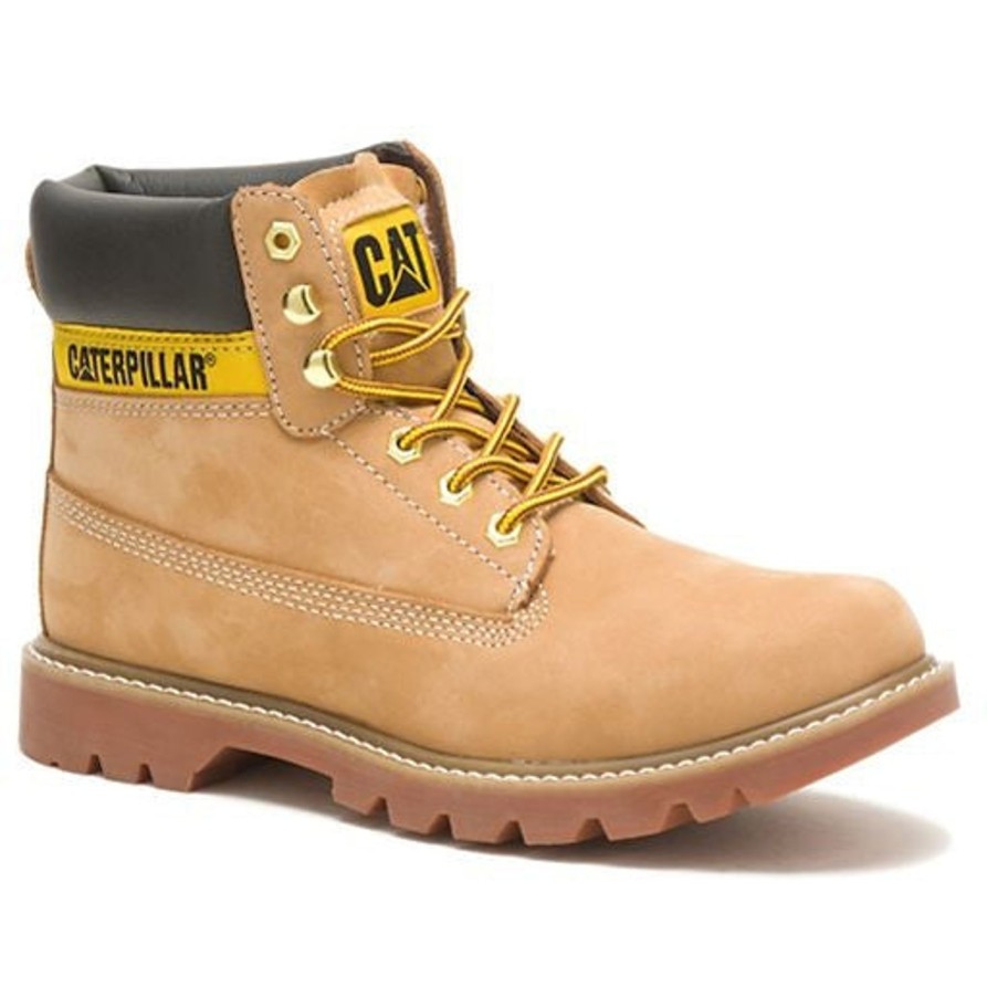 Men'S CAT | Cat Men'S Colorado 2.0 Soft Toe Work Boot -Honey Reset- P110428 Brown