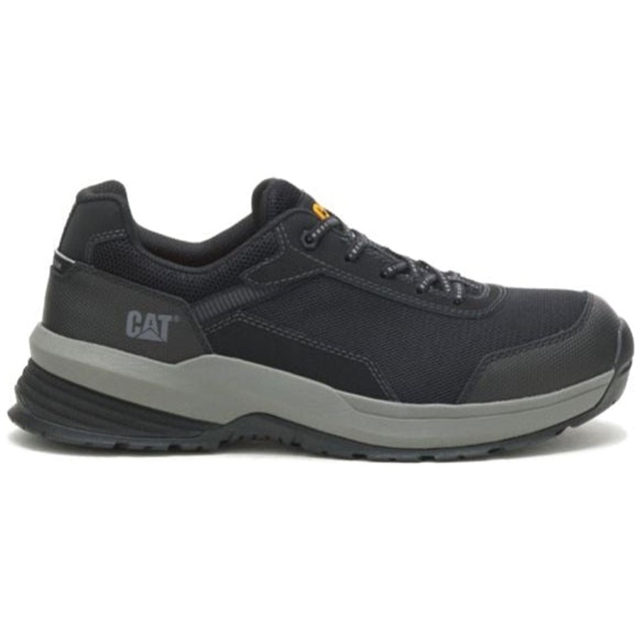 Men'S CAT | Cat Men'S Streamline 2.0Mesh Composite Toe Work Shoe P91352 Black