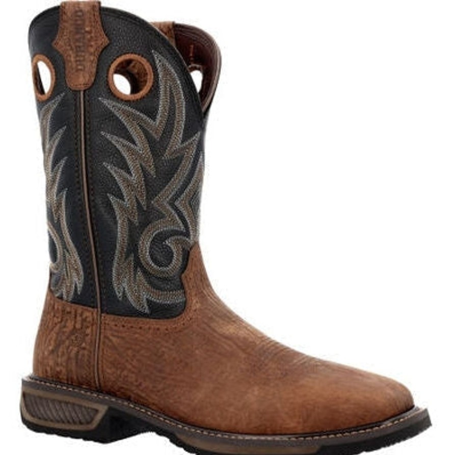 Men'S Durango | Durango Men'S Workhorse 11" St Western Work Boot -Black Onyx- Ddb0401 Brown