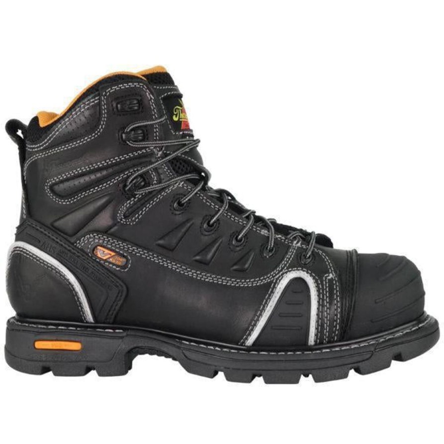 Men'S Thorogood | Thorogood Men'S Gen Flex 6" Lace-To-Toe Composite Work Boot - 804-6444 Black