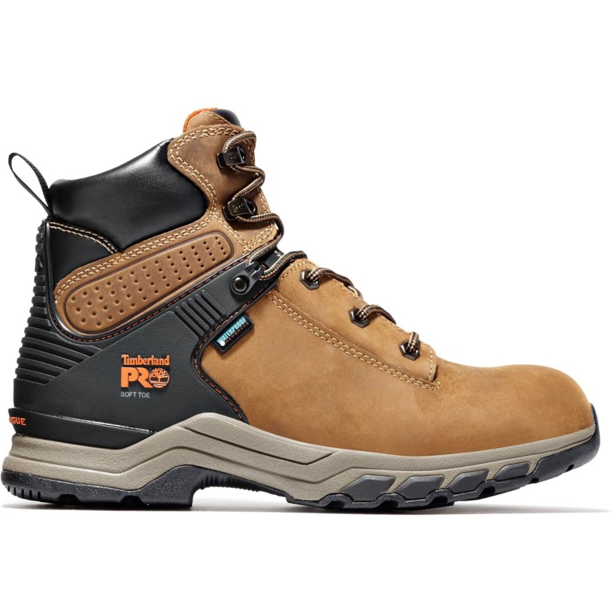 Men'S Timberland Pro | Timberland Pro Men'S Hypercharge 6" Wp Work Boot Tb0A1Q56214 Brown